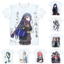 SNAFU OreGairu Yukino Teen Romantic Comedy T Shirt Anime Japanese Famous Animation Novelty Summer Men's T-shirt Cosplay 2024 - buy cheap