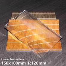 Linear Fresnel lens 150x100mm F120mm spot Striped Wall lamp Precision inspection Special lighting  UV curing lamp Customizable 2024 - buy cheap