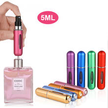 Minibotella de aluminio rellenable para Perfume, atomizador en espray portátil, para, 5ml 2024 - compra barato
