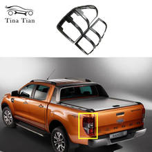 Carbon Fiber Color Tail Lights Cover For Ford Ranger T6 T7 2012 2013 2014 2015 2016 2017  Wildtrak Taillight Decorative Cover 2024 - buy cheap