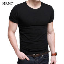 Lycra Men's T Shirt Short Sleeve Men T-Shirt O-Neck Slim Solid Color Half Sleeved Man Tee Shirt 2021 MRMT Men T Shirt Clothing 2024 - купить недорого