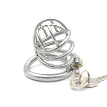 Arc-Shaped 304 Stainless Steel Male Chastity Device,Lockable Cock Cage,Penis Rings,Chastity Belt,BDSM Sex Product for Man 2024 - buy cheap