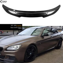 Rear Trunk Boot Spoiler Wings For BMW 6 Series F06 4 Door 640i 650i & M6 Gran Coupe Real Carbon Fiber Trunk Spoilers Lid 2024 - buy cheap