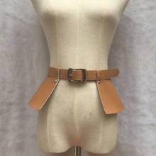 Cinturón de piel sintética para mujer, cinturón con hebilla cuadrada, a la moda, arnés ancho con lazo, pretina de diseñador 2024 - compra barato