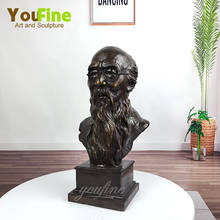 The Sculpture Of Chinese Artist Qi Baishi Painter Bronze Bust Sculpture Bronze Bust Statue For Home Office Gallery Decor 2024 - buy cheap