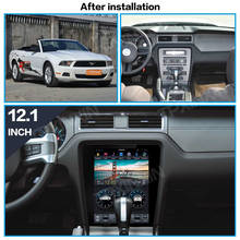 Radio con GPS para coche, reproductor Multimedia con Android 9,0, 64, 4G, SIM, estilo Tesla, Unidad Principal estéreo, para Ford Mustang GT 2010-2014 2024 - compra barato