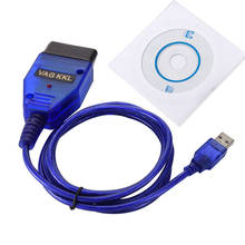 Cable de interfaz USB Vag Com para coche, escáner de diagnóstico OBD, KKL, VAG-COM, 409,1, Aux, para Audi, Seat, Volkswagen, Skoda 2024 - compra barato