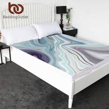 Lençol de mármore luxuoso beddingoutlet, pedra de rocha, cobertura colorida, natureza, lençol de cama, queen, 1 peça, arco-íris 2024 - compre barato