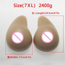 Asymmetrical Silicone Boobs 2400g/pair Big Silicone Breast Forms Transgender Lifelike Fake Boobs Silicone Tits Enhancer 2024 - buy cheap