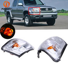 POSSBAY-lámpara indicadora de luz lateral de esquina delantera para Toyota Hilux, luces de señal de giro lateral automáticas, 2001, 2002, 2003, 2004, 2005 2024 - compra barato