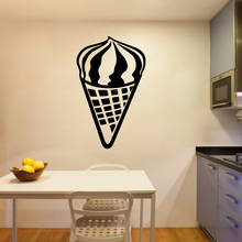 Frete grátis adesivos de parede família sorvete mural arte decoração de casa adesivo de parede removível decoração de casa festa 2024 - compre barato