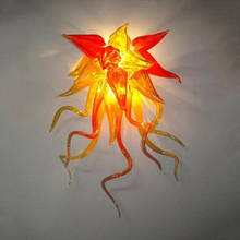 LRW035-Free Shipping Mini Murano Glass Wall Art Indoor Home Light  LED Wall Light 2024 - buy cheap