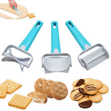 Rolling Biscuit Cookie Cutter Mold Maker Kitchen Baking Mould Plastic Cake Cookie Decorating Tools Stamp Gun Baking Accessories 2024 - buy cheap