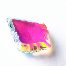 102 шт., прозрачные кристаллы АВ в форме кленового листа, 63 мм 2024 - купить недорого