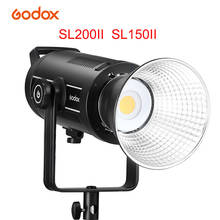 Godox SL150II SL 200II светодиодный светильник для видеосъемки, светильник s 5600K 150W 200W, беспроводной пульт дистанционного управления для студийной видеозаписи 2024 - купить недорого