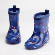 Zapatos de goma de Pvc para niños, zapatillas clásicas de moda, con dibujos animados, impermeables, Botas de lluvia 2024 - compra barato