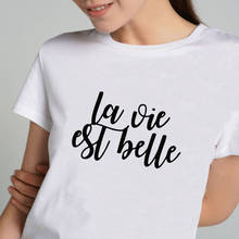 Camiseta gráfica de estética para mujer, ropa con estampado de letras en español, camisetas para mujer, ropa para mujer 2024 - compra barato