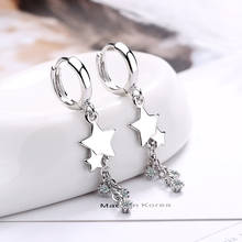 Fashion Crystal Tassel Star Korean Drop Earring For Women Wedding Statement Jewelry eh604 2024 - buy cheap