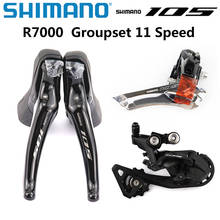Набор компонентов для велосипеда SHIMANO 105 R7000, Переключатели скоростей 2x11, Переключатели скоростей R7000, шоссейный велосипед ST + FD + RD, рычаг двойного управления, передний задний переключатель передач SS GS 2024 - купить недорого