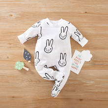 Newborn Baby Girl Clothes 0 3 6 9 12 Months New Born Infant Boy Jumpsuit Rabbit Costume Onesies Fall Footie Pajamas Outfits 2024 - buy cheap
