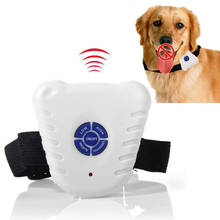 Collar ultrasónico para perro, dispositivo de entrenamiento para dejar de ladrar, resistente al agua, Control, entrenador 2024 - compra barato