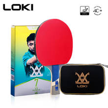 LOKI New 7 Star High Sticky Table Tennis Racket 5 ply Wood Blade PingPong Bat Pimples in Ping Pong Paddle 2024 - buy cheap