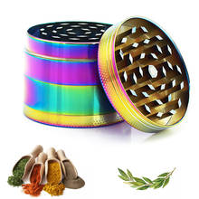 Metal Tobacco Grinder Herb Spices Crusher  4 Layer Smoke Grinder 40mm Zinc alloy Smoking Tool Kitchen Gadget 2024 - buy cheap