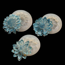 Abalorios de resina líquida UV para hacer joyas, abalorios de silicona líquida con forma de flores 2024 - compra barato