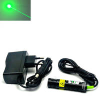 532nm 30mw verde laser dot módulo 18x75mm com 5v adaptador de alimentação trabalho longo tempo 2024 - compre barato