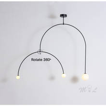 Post-modern Iron Pendant Lights Home Decor LED Hanging Lighting Fixtures Nordic Industrial Pendant Lamp Restaurant Luminaire E27 2024 - buy cheap