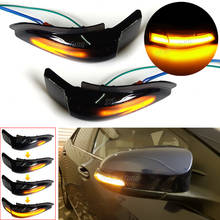 For Toyota Corolla Camry Prius C Avalon RAV4 LED Dynamic Turn Signal Light Sequential Side Wing Mirror Indicator Blinker 2024 - buy cheap
