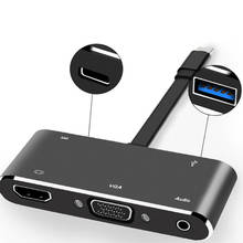 4 EM 1 Tipo C Para Multiport 4K HDMI HUB USB USB 3.1 Converter Adaptador de Carregamento Para Apple Macbook 2024 - compre barato