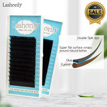 Lashonly Matte Flat False Eyelash  Soft Ellipse Split Tips Faux Mink False Eyelash Extension Qeelasee Factory Quality 2024 - buy cheap