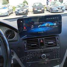 12,5 дюймовый Android 8G + 128G 4G LTE Автомобильный GPS-навигатор, мультимедийный плеер для Mercedes Benz C CLASS W204 2007-2010, беспроводной Carplay 2024 - купить недорого