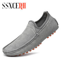 2021 Men Loafers Shoes Genuine Leather Summer Cow Suede Casual Shoes Men Lightweight Moccasins Driving Shoes Flats Big Size 49 2024 - buy cheap