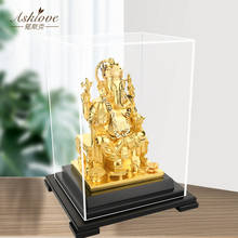 Estatua de Buda de la India, estatua de elefante de Ganapati Ganesha, el señor de oro, Ganesha, decoración de jardín para el hogar, estatuas artesanales 2024 - compra barato