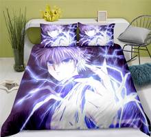 HUNTER X HUNTER-funda nórdica con estampado 3d, juego de fundas de almohada, ropa de cama de dibujos animados, tamaño doble, Queen y King, para decoración de dormitorio 2024 - compra barato