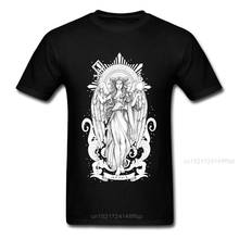 Printed Mens T Shirt Aries Zodiac Sign T-Shirt 100% Cotton Tshirt Black Tops Retro God Tees Fashionable Sweatshirts XXXL 2024 - buy cheap