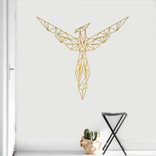 Geometric Phoenix Wall Sticker Vinyl Home Decor For Living Room Bedroom Decoration Mural Removable Animals Birds Decals 4015 2024 - buy cheap