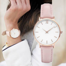 Новинка 2019, модные простые женские часы, повседневные женские кварцевые часы с кожаным ремешком, женские часы, женские наручные часы, женские часы 2024 - купить недорого