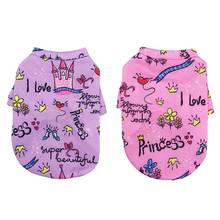 Winter Pet Dog Clothes For Yorkies Sweet Printed Dog Clothes For Small Dogs French Bulldog Cats Hoodies Chihuahua Clothing 2024 - купить недорого
