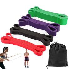 Yoga Resistance Band Latex Fitness Rubber Bands Elastic for Home Gym Deep Squat Pull-up Warm-up Stretch Exercise 2080*4.5mm 2024 - buy cheap