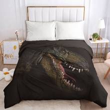3D Duvet Cover with Zipper Comforter Blanket Quilt Cover 240x220/90/135/150 Animal dinosaur Bedding Bag Drop ship 2024 - buy cheap