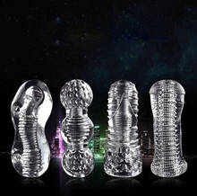 Newest Reusable Vacuum Sex Cup Soft Pussy Transparent Vagina Sexy Pocket Male Masturbator Endurance Exercise Toys for Men 2024 - buy cheap