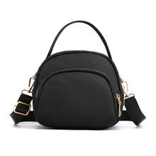 Маленькие сумки через плечо для женщин 2021 мини Luxuy модная дизайнерская сумка через плечо нейлоновая водонепроницаемая сумка-мессенджер на молнии для девочек 2024 - купить недорого