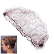 100pcs Reusable Hair Nets Invisible Elastic Edge Mesh Ballet Bun Dress-up Accessories for Women Girls(Coffee/50cm) 2024 - buy cheap