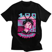 Camiseta clásica de moda Mob Psycho 100 para hombre, ropa de calle de Manga corta, camiseta de Anime, camiseta de Vaporwave 100% de algodón, regalo 2024 - compra barato