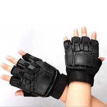 Outdoor Tactical Gloves Anti-Wear Military Army Combat Hard Knuckle Half Finger Handwear For Hiking Climbingfz 2024 - купить недорого