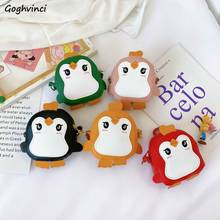 Kids' Shoulder Bags Penguins Shaped Lovely Cross Body All-match Small Single-strap 6-color Kawaii Harajuku Pu Fashion Children 2024 - buy cheap
