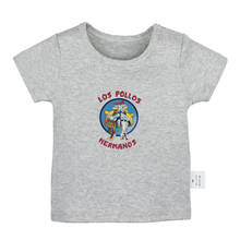 Camisetas de manga corta con estampado de LOS POLLOS HERMANOS Breaking Bad the chicken, para bebés recién nacidos, color sólido, para niños pequeños 2024 - compra barato